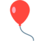 Balloon emoji on Mozilla